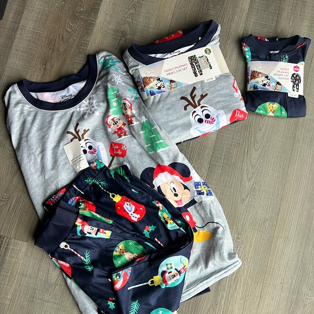 Family Disney Christmas Pajamas (Set of 3)